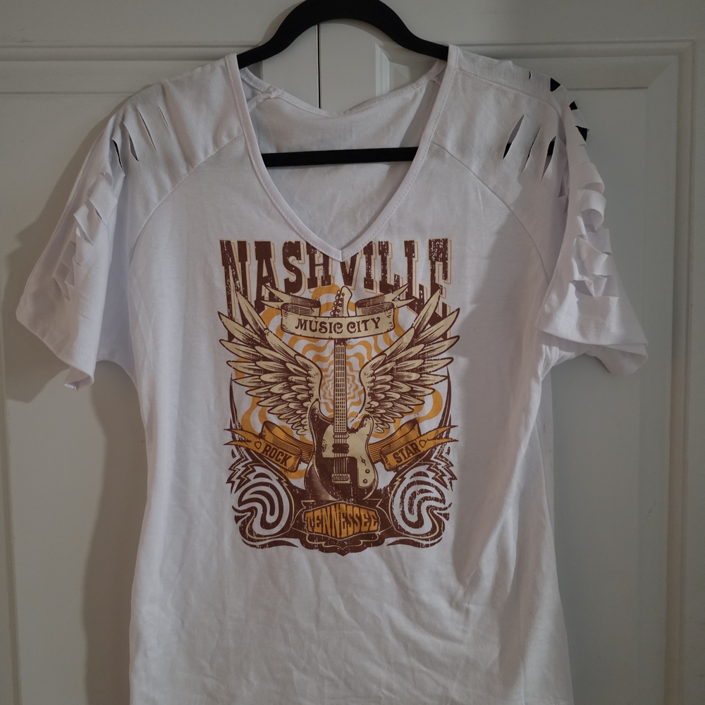 White Graphic Short Sleeve Tee